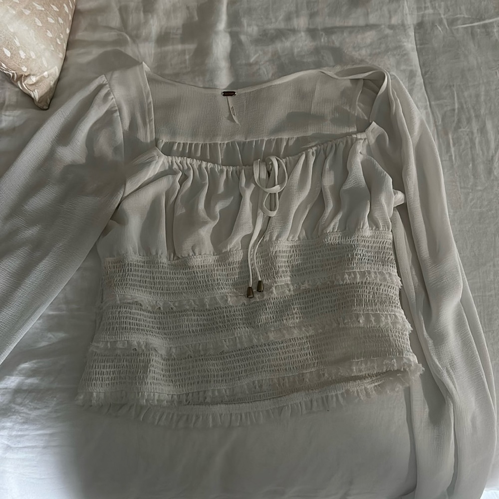 Free people white blouse
